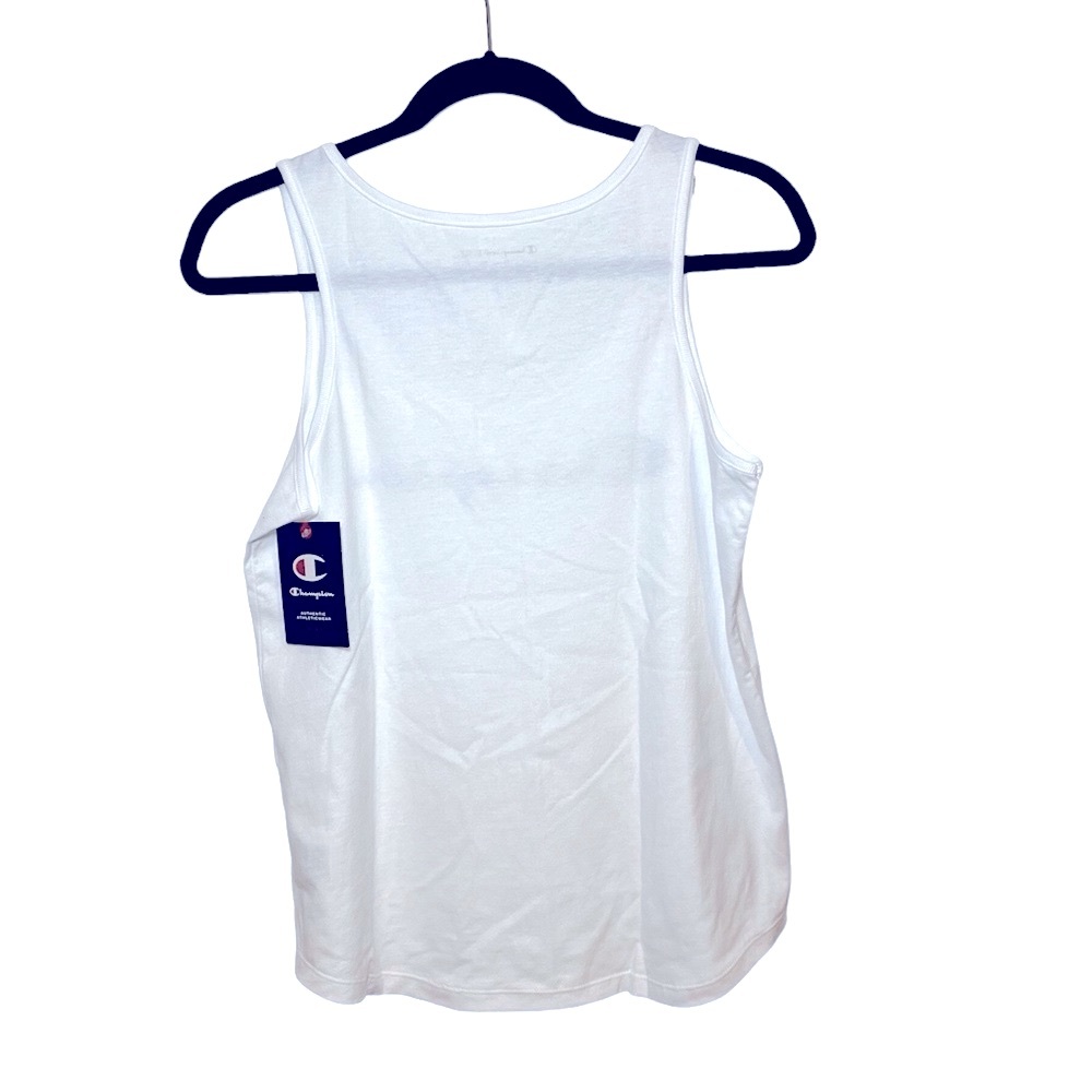 Champion Women Sleeveless White Tank- Size: Small - Picture 3 of 4